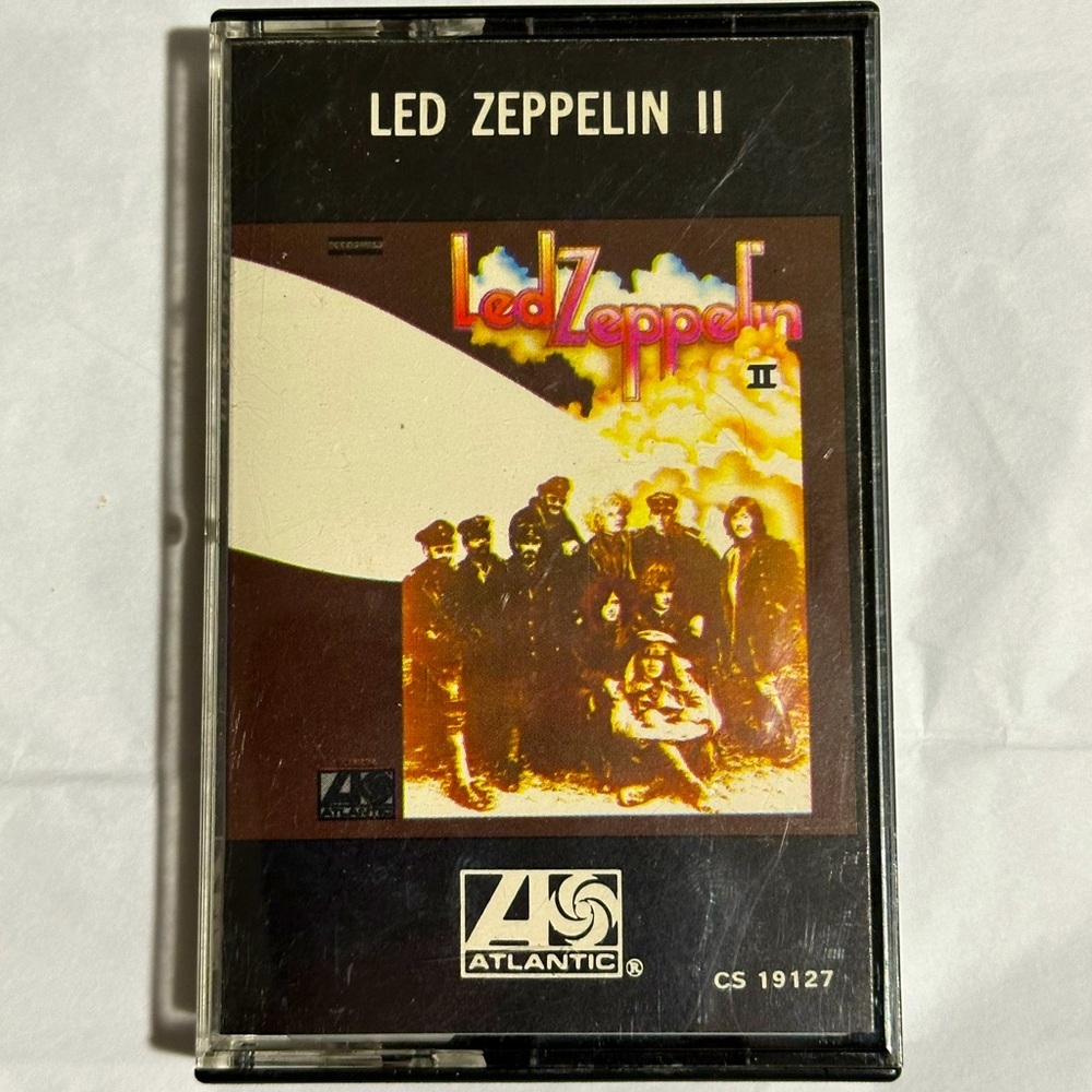 Led Zeppelin II, Cassette Tape (Atlantic, CS 19127)